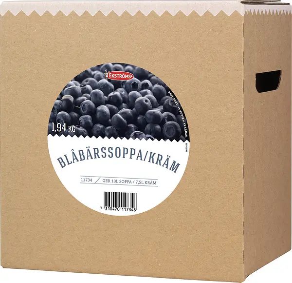 Blåbärssoppa/kräm kallrörd Ekströms - bild 1