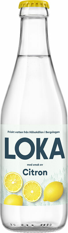 LOKA Citron vatten glas Spendrups - bild 1