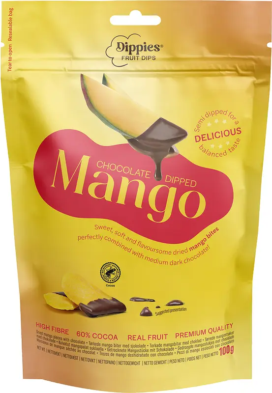Dippies Fruit Dips Chokladdoppad Mango Dellia - bild 1