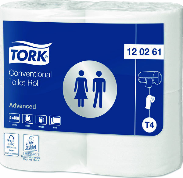 Tork Toalettpapper Extra långt Advanced T4 - bild 1