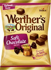 Werther´s Original Gräddkola m Chokladöverdrag påse