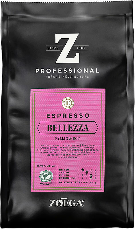 Espresso hela bönor Bellezza Zoégas Professional - bild 1