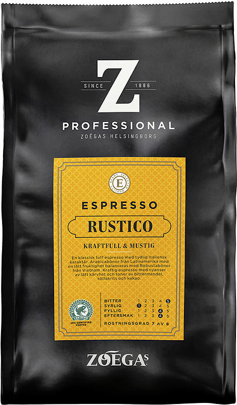 Espresso hela bönor Rustico Zoégas Professional - bild 1