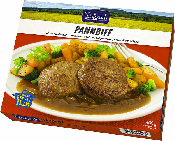 Pannbiff tärnad potatis skysås Dafgårds - bild 1