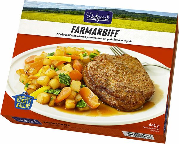 Farmarbiff tärnad potatis morot sås Dafgårds - bild 1