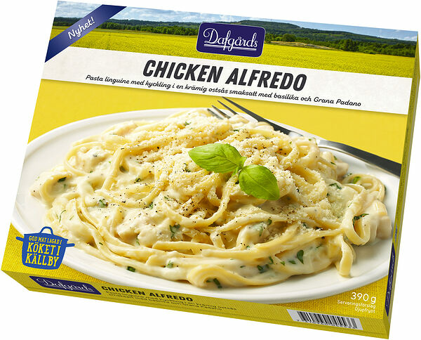 Chicken Alfredo Pasta Linguine ostsås Dafgårds - bild 1