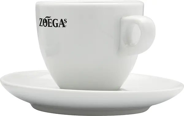 Espressokopp 11 cl med fat vit Zoégas Professional - bild 1