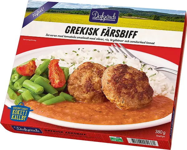 Grekisk färsbiff med ris Dafgårds - bild 1