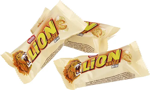 Lion mini White Bulk ca 18 g Nestlé - bild 1
