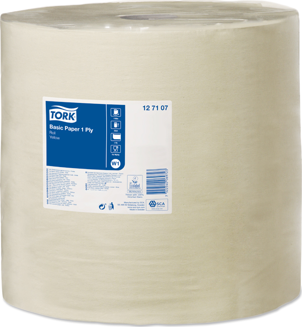 Tork Basic Papper Gul Stor W1 - bild 1