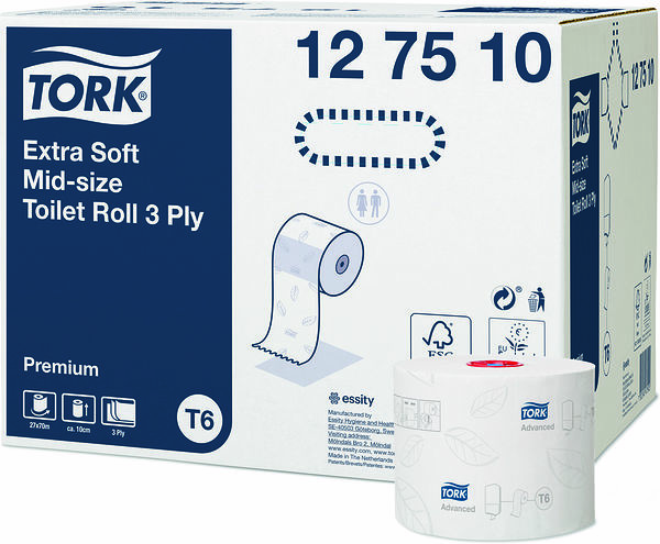 Tork Toalettpapper Mid-size Extra Mjukt T6 - bild 1