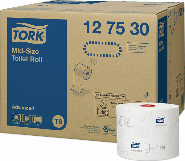 Tork Toalettpapper Mid-size T6 - bild 1