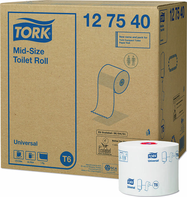 Tork Toalettpapper Mid-size T6 - bild 1
