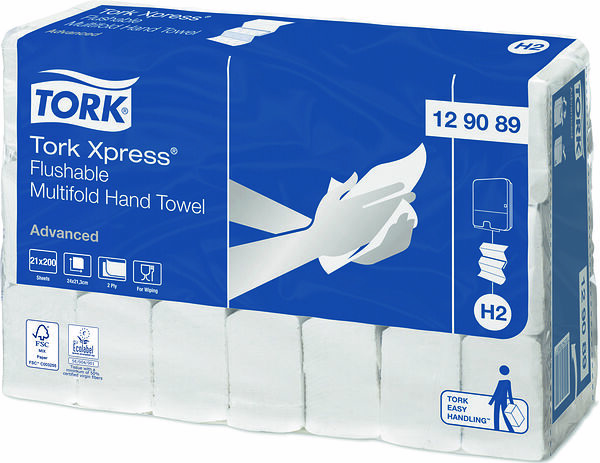 Tork Handduk Xpress® Spolbar Multifold Advanced H2 - bild 1