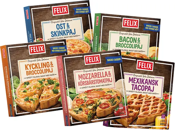 Paj 5 sorter i sortimentkart Felix - bild 1