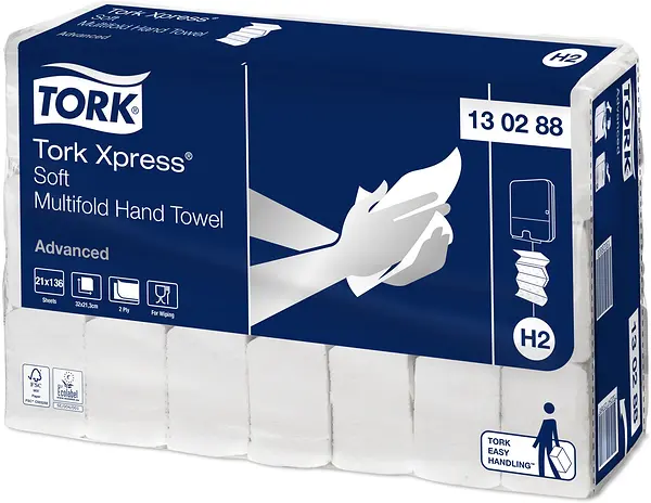 Tork Handduk Xpress® Mjuk Multifold Advanced H2 - bild 1