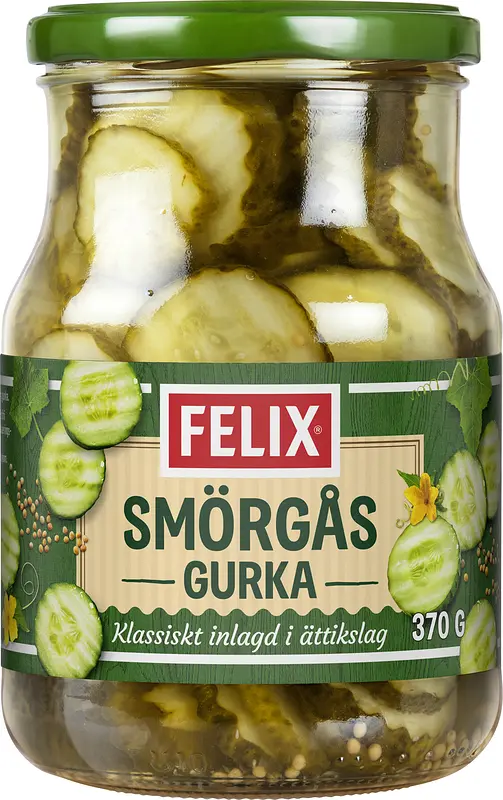 Smörgåsgurka skivad glas Felix - bild 1