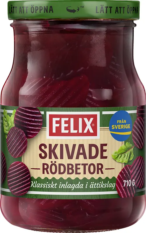 Rödbetor skivade glas Felix - bild 1