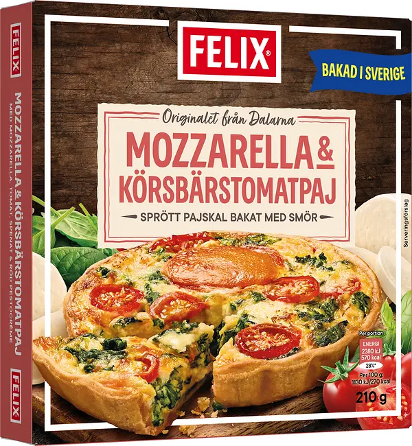 Paj Veggie Mozzarella Körsbärstomat Felix - bild 1