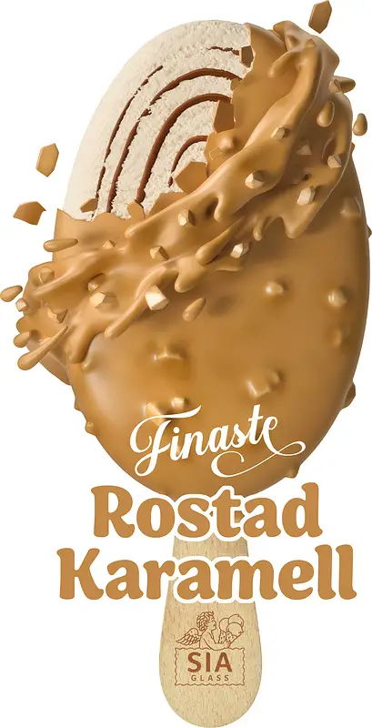 Finaste Rostad Karamell SIA Glass - bild 1