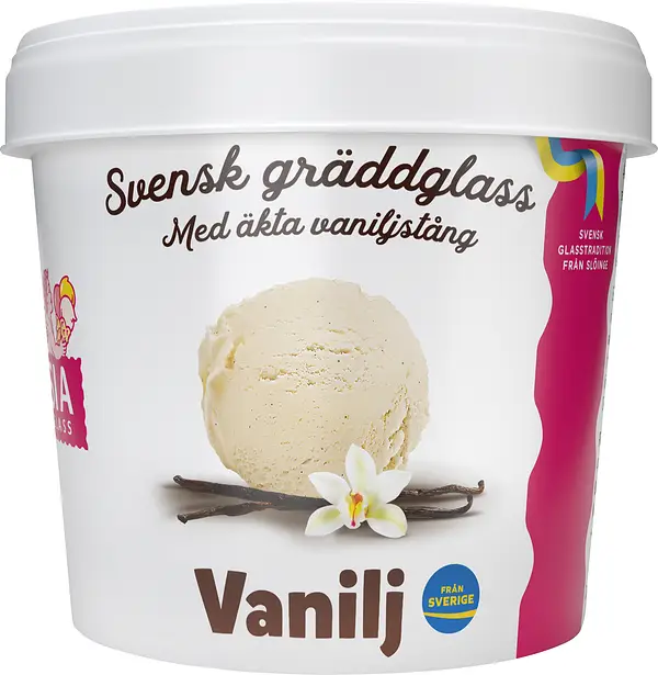 Bägare Vanilj Gräddglass Sia Glass - bild 1