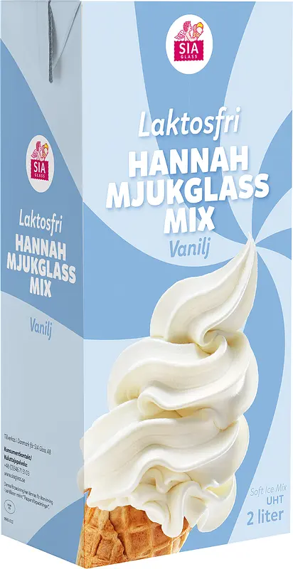 Mjukglassmix Vanilj Laktosfri Hannah Sia Glass - bild 1