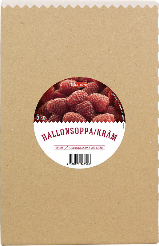 Hallonsoppa/kräm kallrörd Ekströms - bild 1