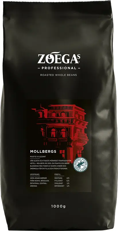 Hela bönor mörk Mollbergs Blandning Zoégas Professional - bild 1