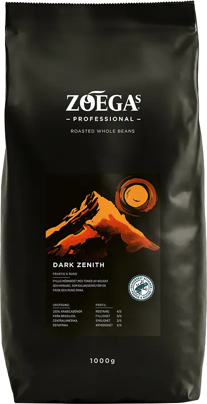 Hela bönor mörk Dark Zenith Zoégas Professional - bild 1