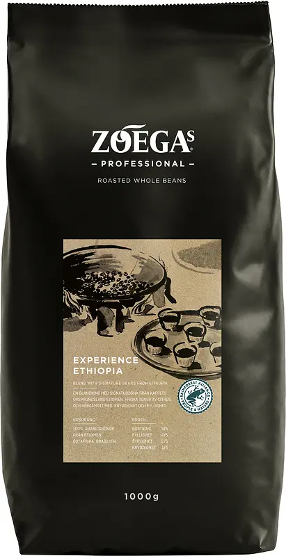 Hela bönor mörk Experience Ethiopia Zoégas Profesional - bild 1