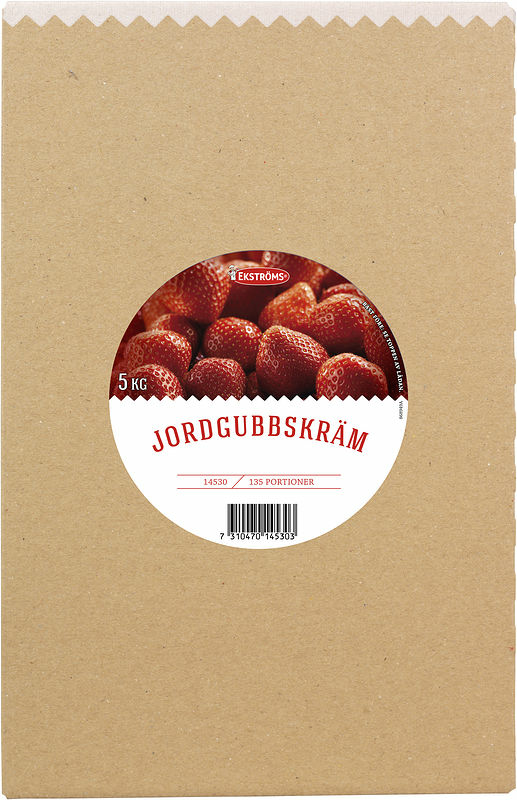Jordgubbskräm kallrörd Ekströms - bild 1