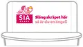 SIA Glass Lock med upphägning till papperskorg 40 liter
