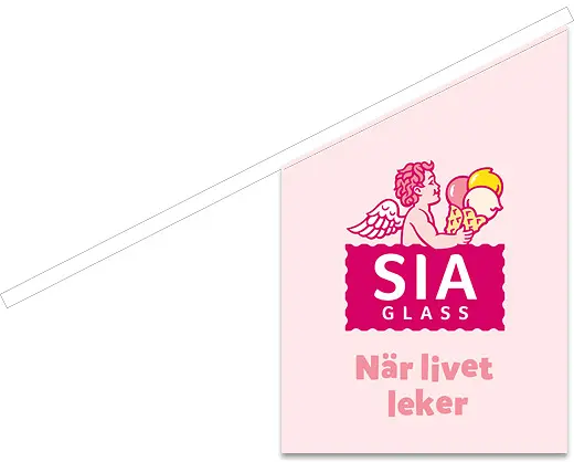 SIA Glass Fasadflagga SIA Ängel - bild 1