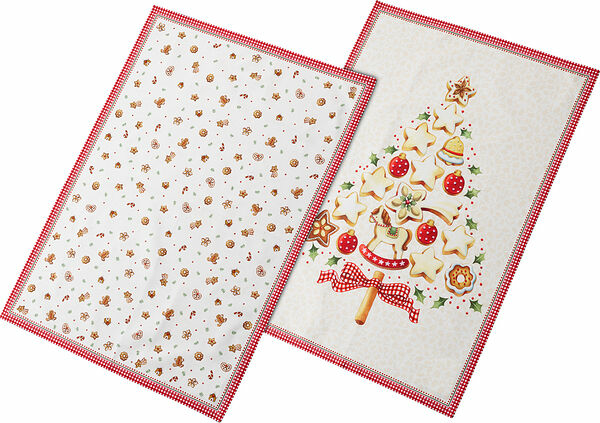 Kökshandduk 50x70 cm 2 del Giftbox Winter Bakery Delight - bild 1