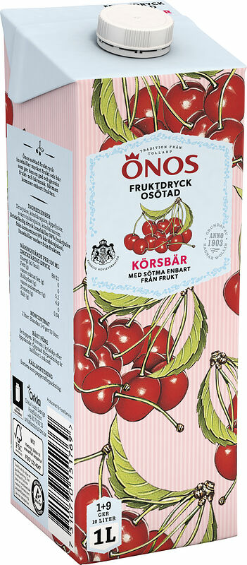 Fruktdryck Körsbär Osötad 1+9 Önos - bild 1