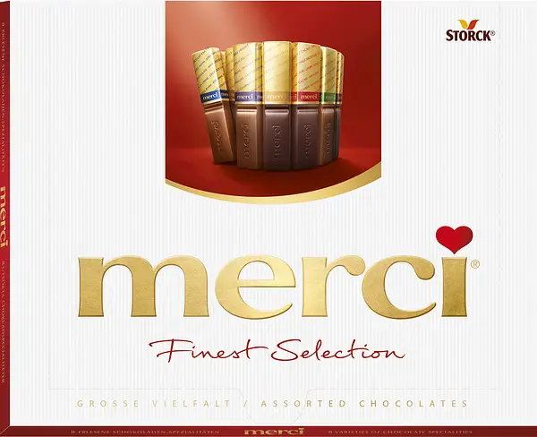 Merci Röd Great Variety Chokladask 250 g - bild 1