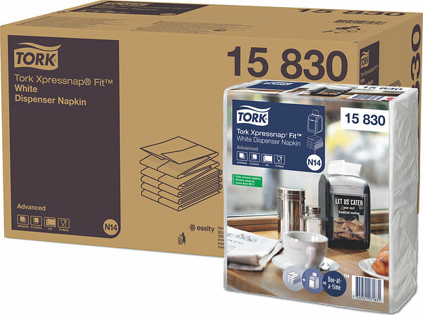 Dispenserservett Vit N14 Xpressnap® - bild 1