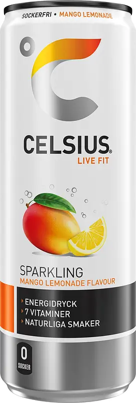Celsius Mango Lemonade 35,5 cl - bild 1