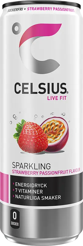 Celsius Strawberry Passionfruit 35,5 cl - bild 1