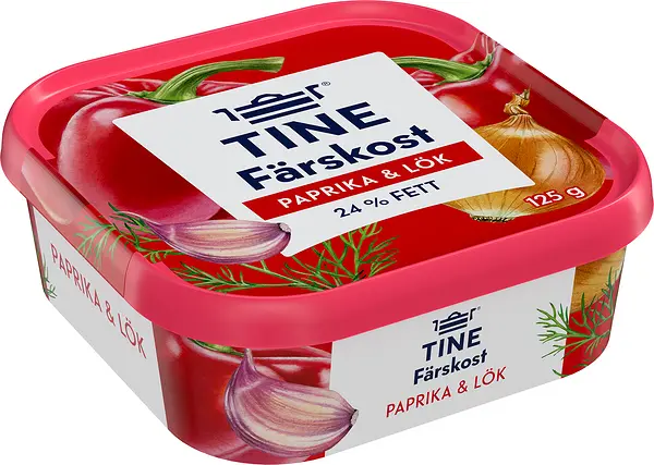 Färskost Paprika & Lök 24% Tine - bild 1