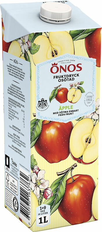 Fruktdryck Äpple Osötad 1+9 Önos - bild 1