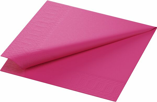 Servett 3 L Fuchsia 33x33 cm Duni - bild 1