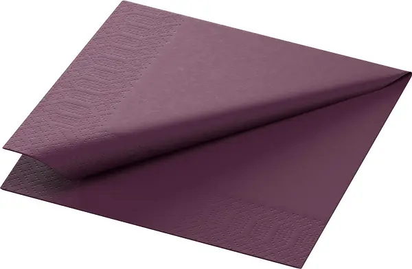 Servett 3 L Plum 24x24 cm Duni - bild 1
