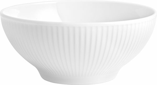 Plisse skål vit 1 liter 18 cm Pillivuyt - bild 1