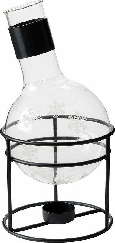 Snöstjärna Glöggkolv glas svart smidesställning 1,3 L Dorre - bild 1