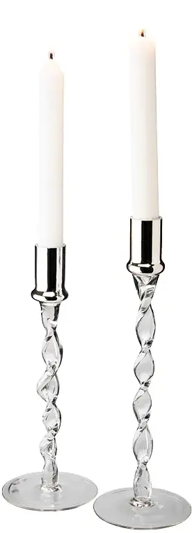 Twist Ljusstake 2-pack kromad topp Dorre - bild 1