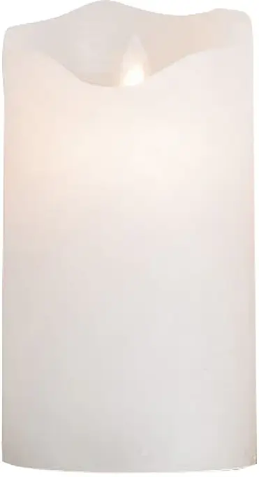 Elvira Ledjus vit timer 4/8 levande låga 8x14,2 cm Dorre - bild 1