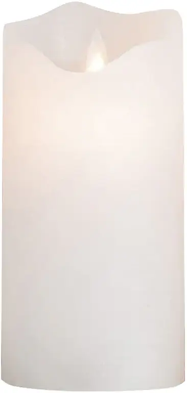 Elvira Ledljus vit timer 4/8 levande låga 8x16,7 cm Dorre - bild 1