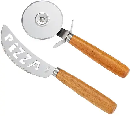 Pino Pizzaset kniv och skärare i rostfritt stål Dorre - bild 1