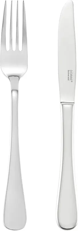 Classic Dessertset gaffel kniv 6 st 18 cm Rostfritt Dorre - bild 1